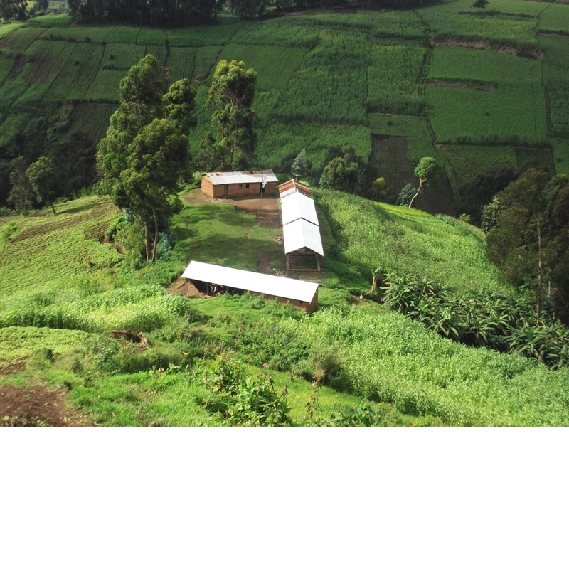 Bikaniro Primary School among the hills of Masisi