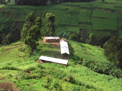 Bikaniro Primary School among the hills of Masisi, North Kivu